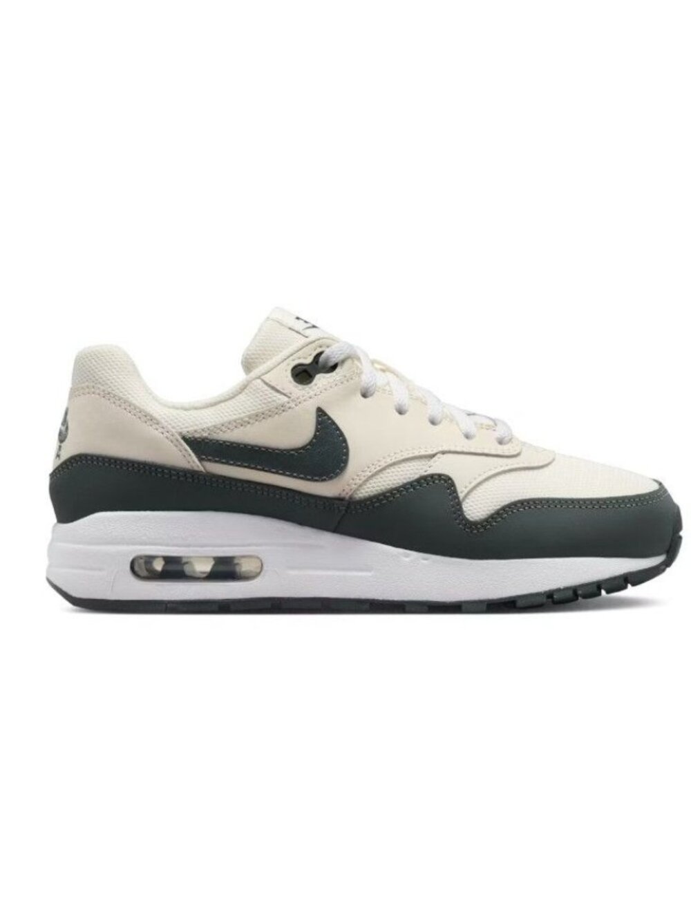 Nike Air Max 1 Pale Ivory Vintage Green Sneakers Boys US 6 Youth EU 38.5 NIB - Picture 1 of 9